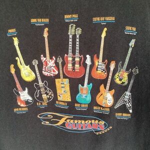 Taboo famous 90s guitars prince Kurt Cobain Jimi Hendrix BB King t shirt